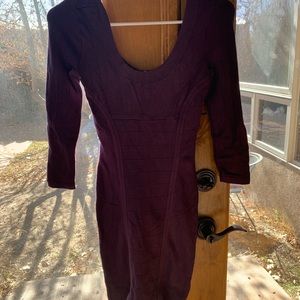 Guess bodycon purple dress
